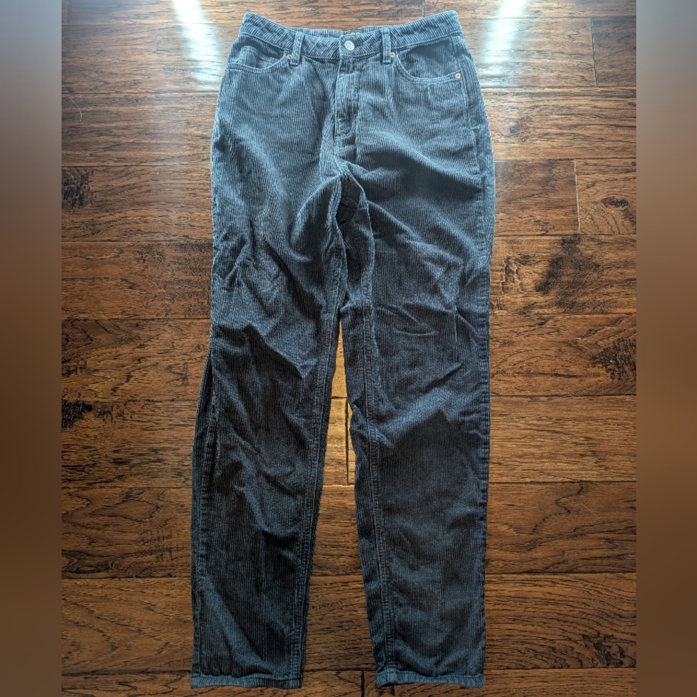 BDG Urban Outfitters Corduroy Mom High Rise Pants Size 28 in Blue